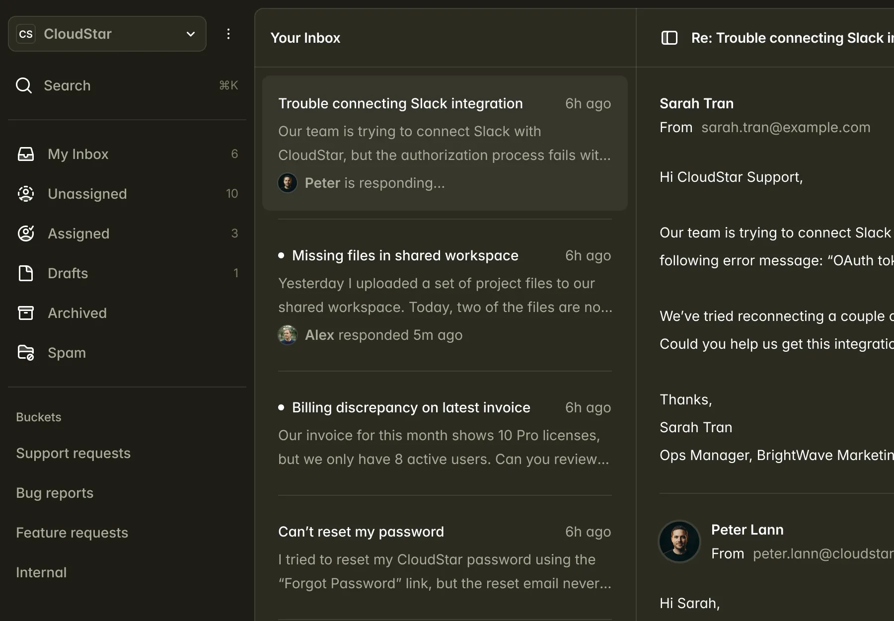 Frontend development example