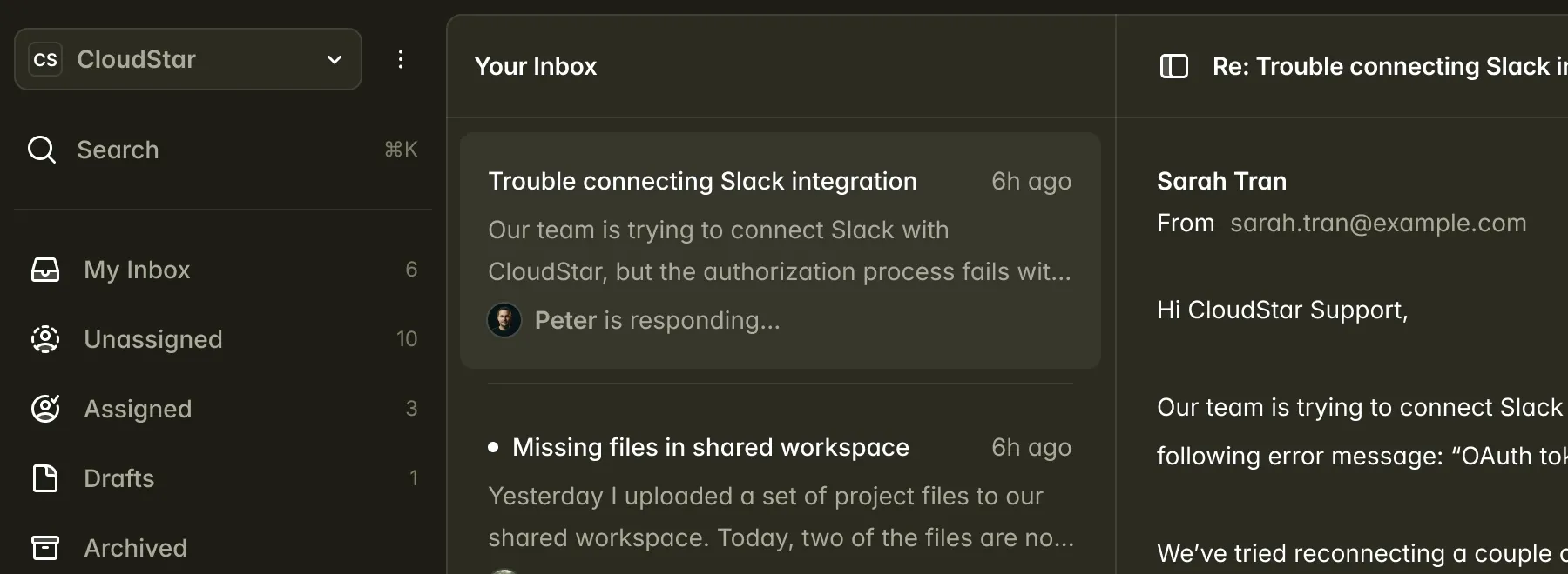 Frontend development example
