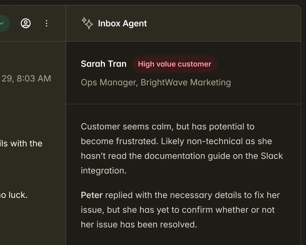 Backend development example