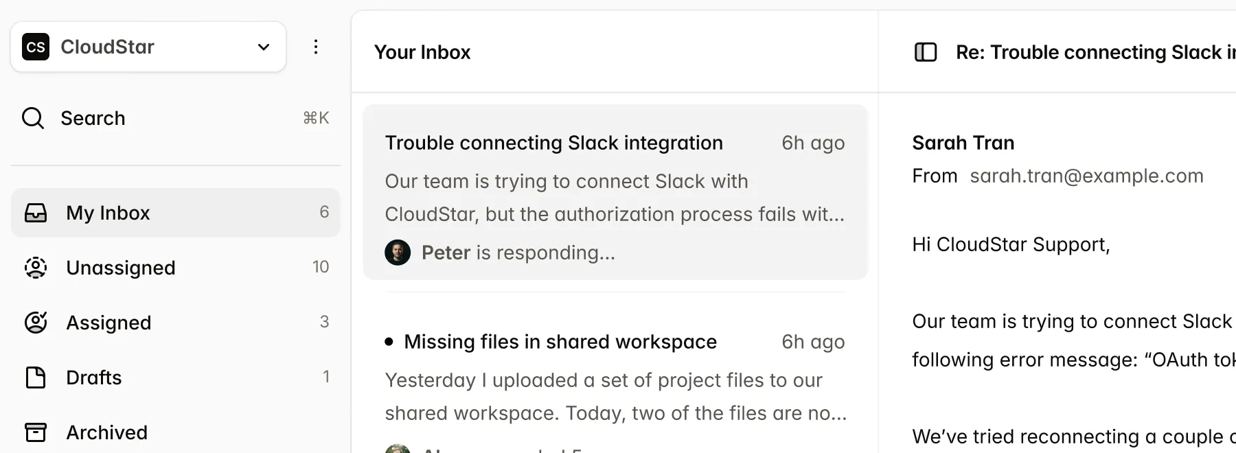 Frontend development example