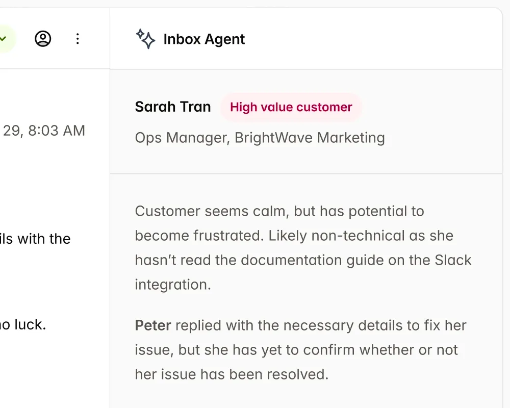 Backend development example